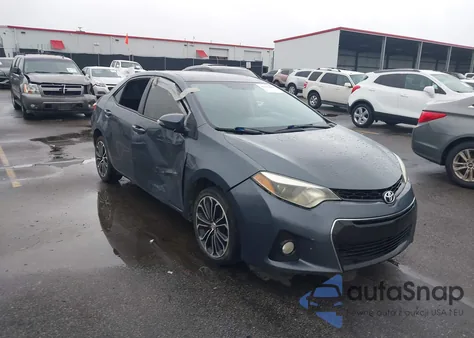 2015 Toyota Corolla S Plus из США, поврежденный, VIN 5YFBURHE9FP276838